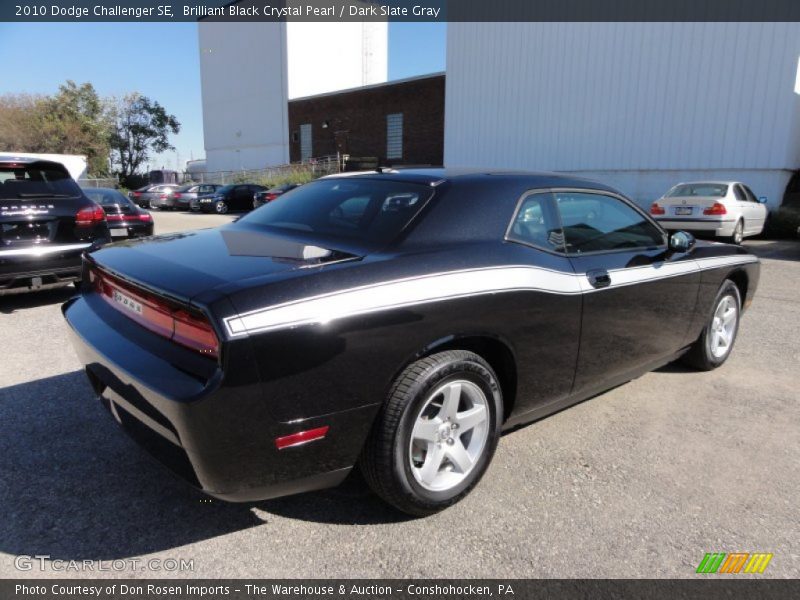 Brilliant Black Crystal Pearl / Dark Slate Gray 2010 Dodge Challenger SE