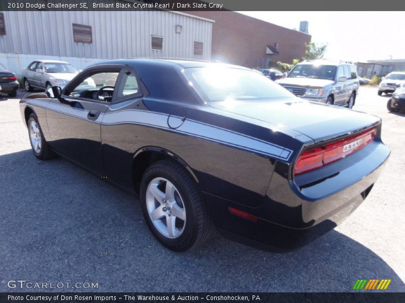 Brilliant Black Crystal Pearl / Dark Slate Gray 2010 Dodge Challenger SE