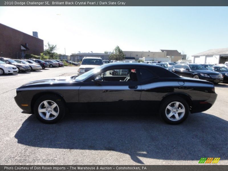 Brilliant Black Crystal Pearl / Dark Slate Gray 2010 Dodge Challenger SE