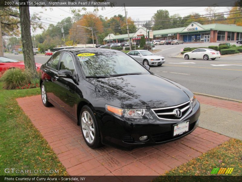 Nighthawk Black Pearl / Parchment 2007 Acura TSX Sedan