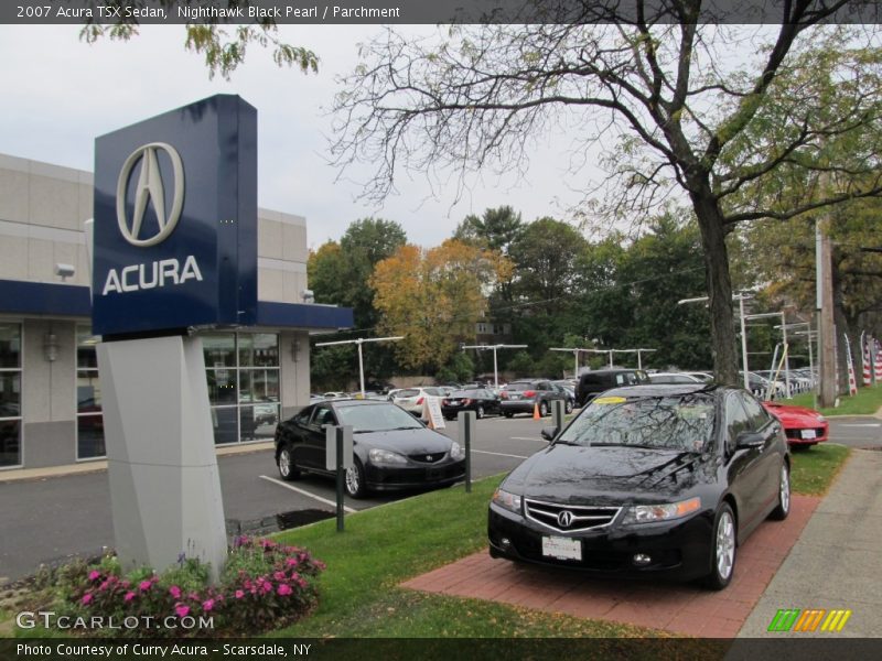 Nighthawk Black Pearl / Parchment 2007 Acura TSX Sedan