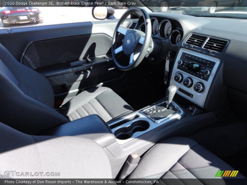 Brilliant Black Crystal Pearl / Dark Slate Gray 2010 Dodge Challenger SE