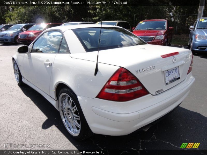 Alabaster White / Charcoal 2003 Mercedes-Benz SLK 230 Kompressor Roadster