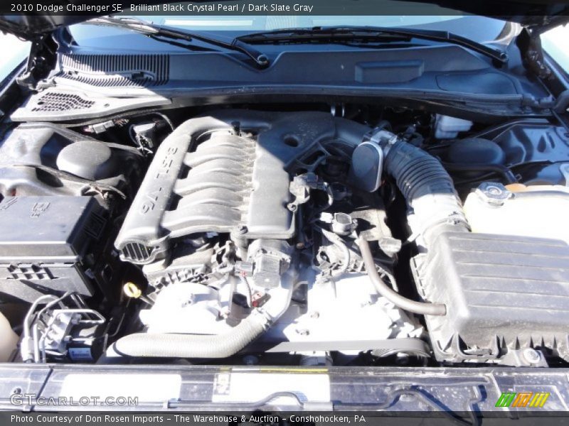Brilliant Black Crystal Pearl / Dark Slate Gray 2010 Dodge Challenger SE