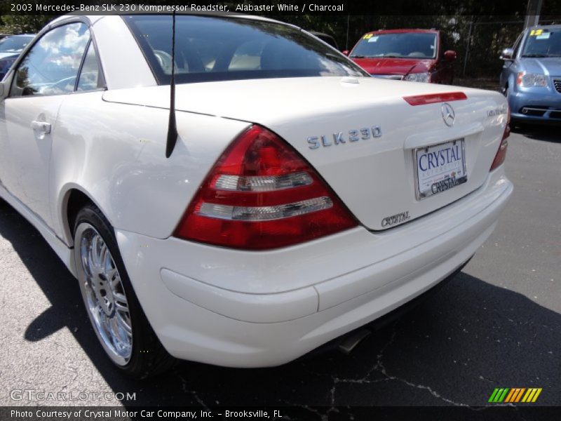 Alabaster White / Charcoal 2003 Mercedes-Benz SLK 230 Kompressor Roadster