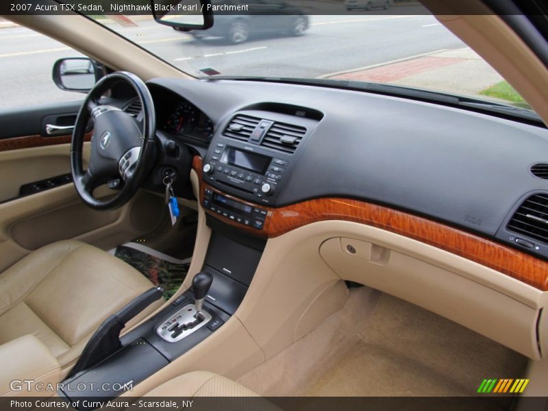 Nighthawk Black Pearl / Parchment 2007 Acura TSX Sedan
