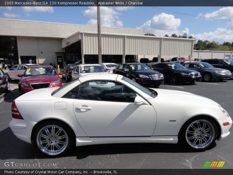 Alabaster White / Charcoal 2003 Mercedes-Benz SLK 230 Kompressor Roadster