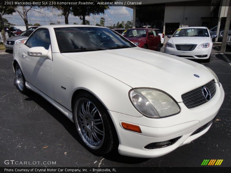 Alabaster White / Charcoal 2003 Mercedes-Benz SLK 230 Kompressor Roadster
