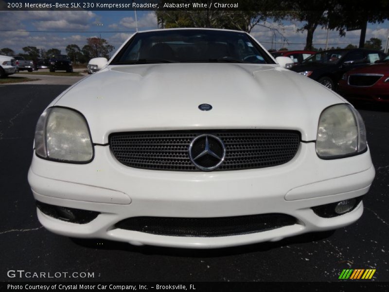 Alabaster White / Charcoal 2003 Mercedes-Benz SLK 230 Kompressor Roadster