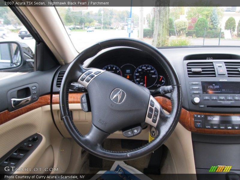Nighthawk Black Pearl / Parchment 2007 Acura TSX Sedan