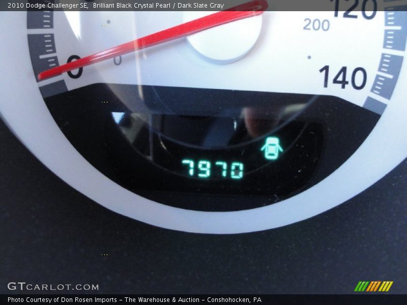 Brilliant Black Crystal Pearl / Dark Slate Gray 2010 Dodge Challenger SE