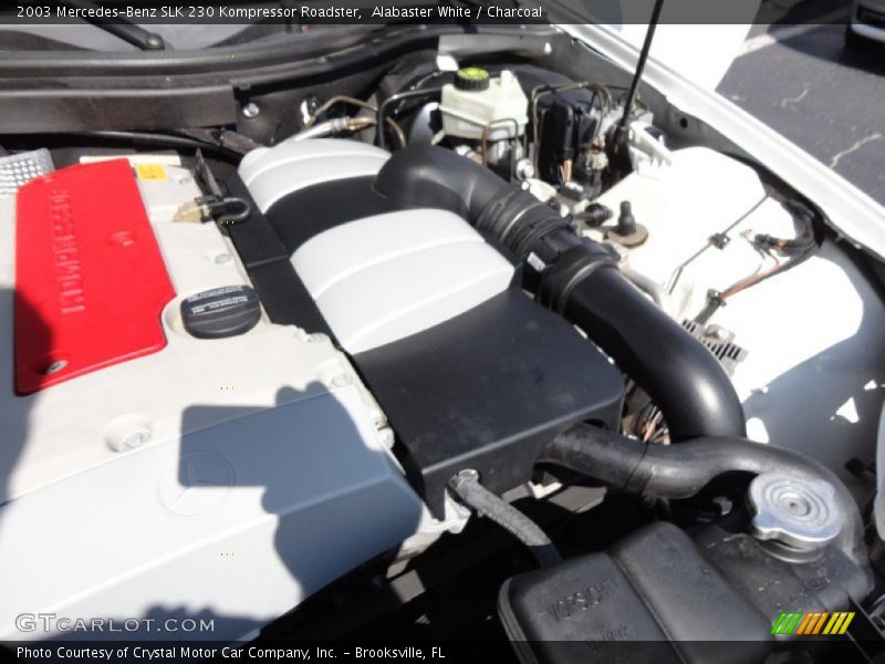 Alabaster White / Charcoal 2003 Mercedes-Benz SLK 230 Kompressor Roadster