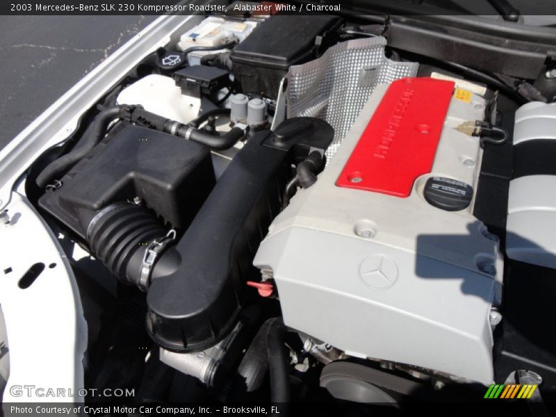 Alabaster White / Charcoal 2003 Mercedes-Benz SLK 230 Kompressor Roadster