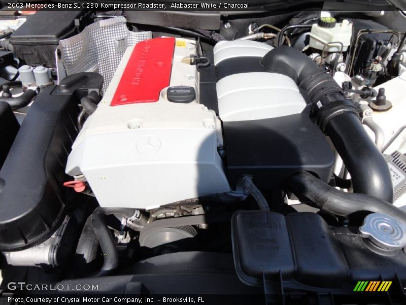 Alabaster White / Charcoal 2003 Mercedes-Benz SLK 230 Kompressor Roadster