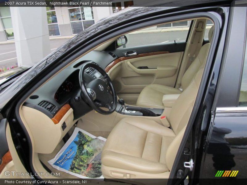 Nighthawk Black Pearl / Parchment 2007 Acura TSX Sedan