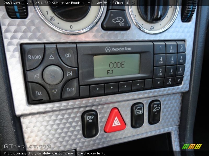Alabaster White / Charcoal 2003 Mercedes-Benz SLK 230 Kompressor Roadster
