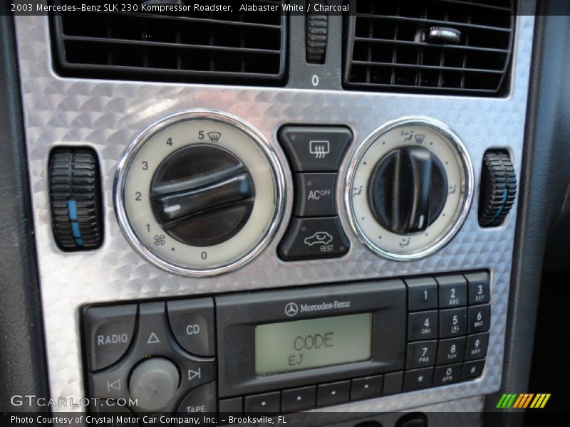 Alabaster White / Charcoal 2003 Mercedes-Benz SLK 230 Kompressor Roadster