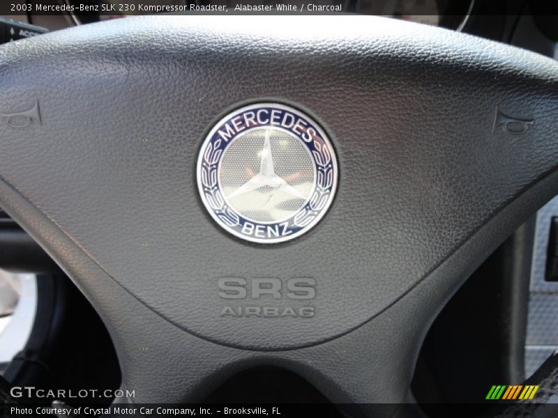 Alabaster White / Charcoal 2003 Mercedes-Benz SLK 230 Kompressor Roadster