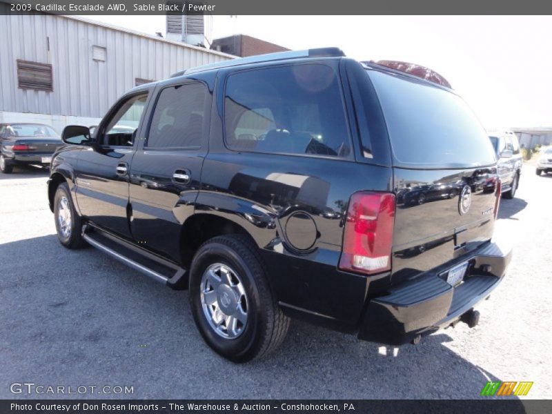 Sable Black / Pewter 2003 Cadillac Escalade AWD