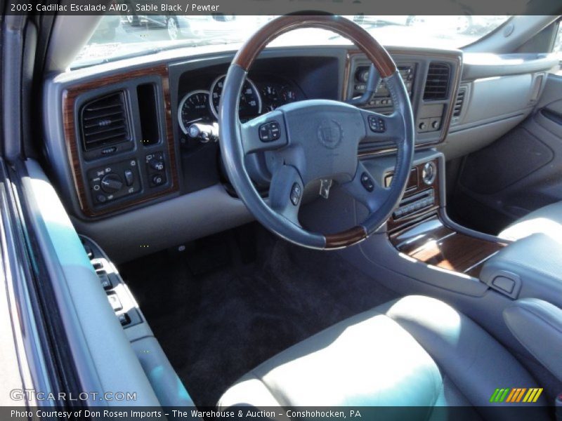 Sable Black / Pewter 2003 Cadillac Escalade AWD