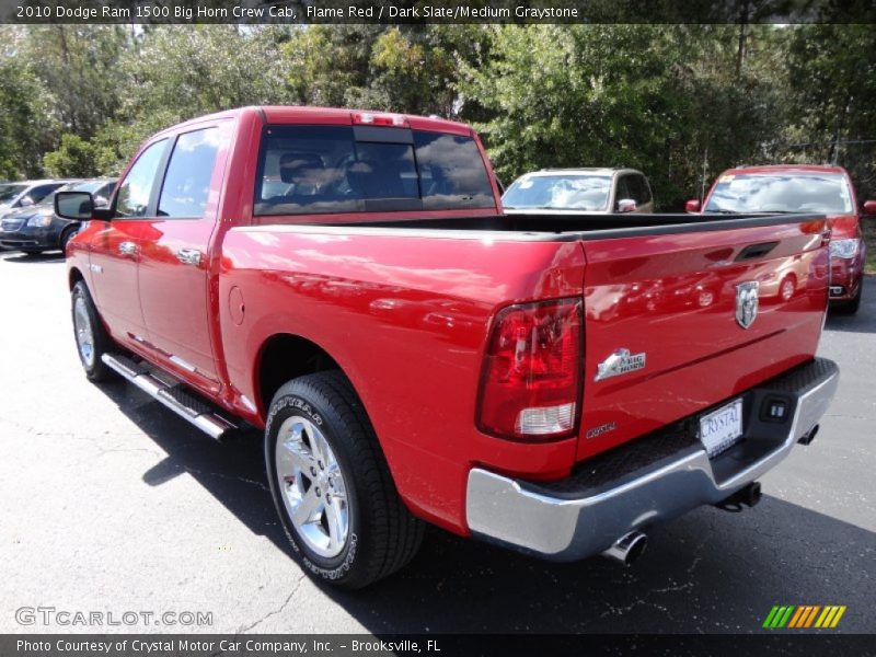Flame Red / Dark Slate/Medium Graystone 2010 Dodge Ram 1500 Big Horn Crew Cab