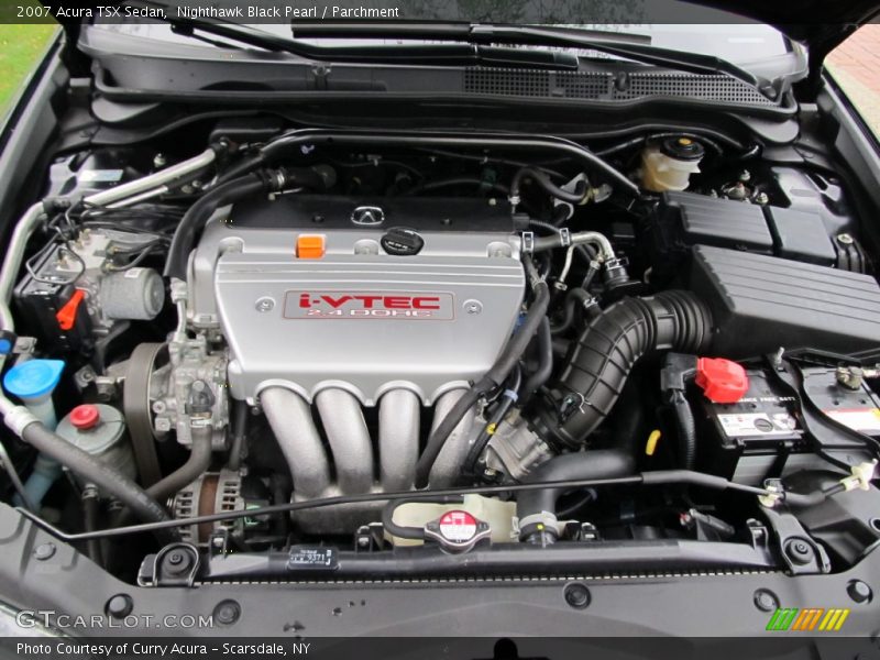Nighthawk Black Pearl / Parchment 2007 Acura TSX Sedan