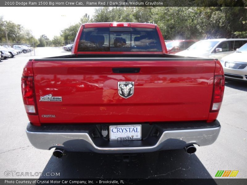 Flame Red / Dark Slate/Medium Graystone 2010 Dodge Ram 1500 Big Horn Crew Cab