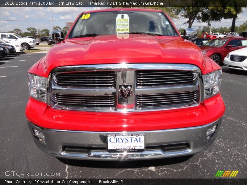 Flame Red / Dark Slate/Medium Graystone 2010 Dodge Ram 1500 Big Horn Crew Cab
