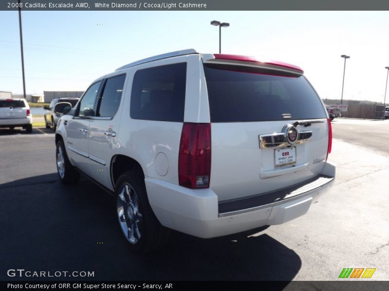 White Diamond / Cocoa/Light Cashmere 2008 Cadillac Escalade AWD