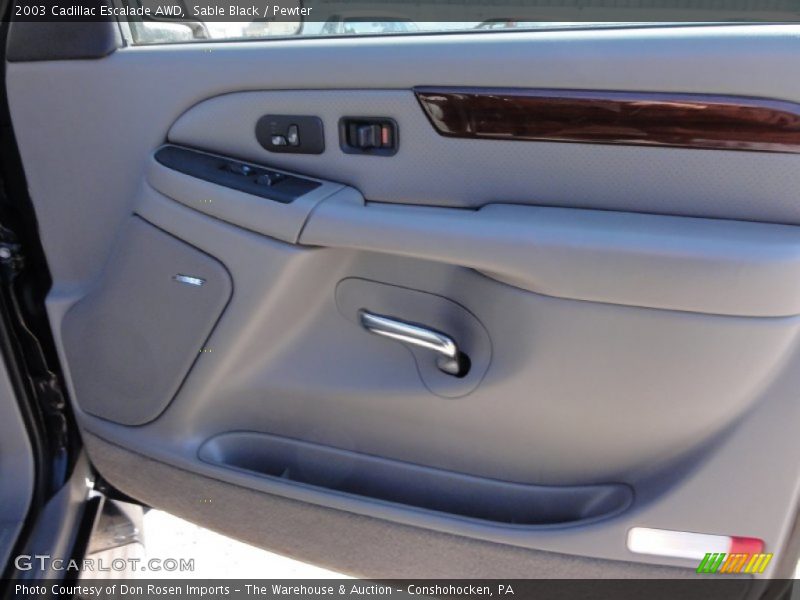 Sable Black / Pewter 2003 Cadillac Escalade AWD