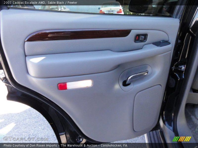 Sable Black / Pewter 2003 Cadillac Escalade AWD
