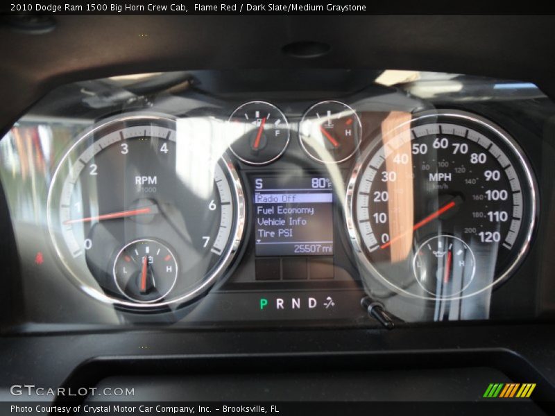Flame Red / Dark Slate/Medium Graystone 2010 Dodge Ram 1500 Big Horn Crew Cab