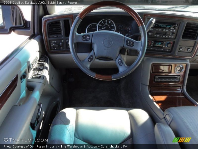 Sable Black / Pewter 2003 Cadillac Escalade AWD