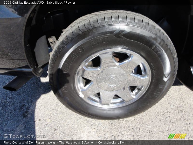 Sable Black / Pewter 2003 Cadillac Escalade AWD