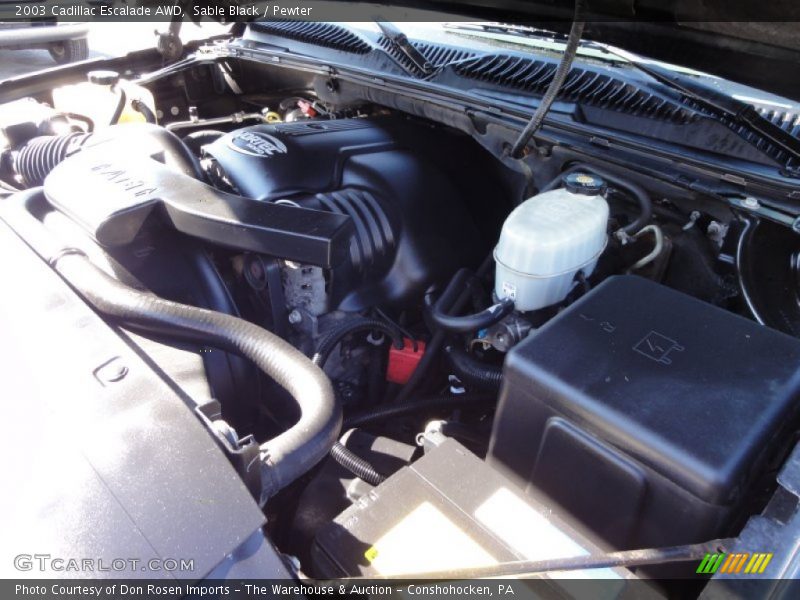 Sable Black / Pewter 2003 Cadillac Escalade AWD