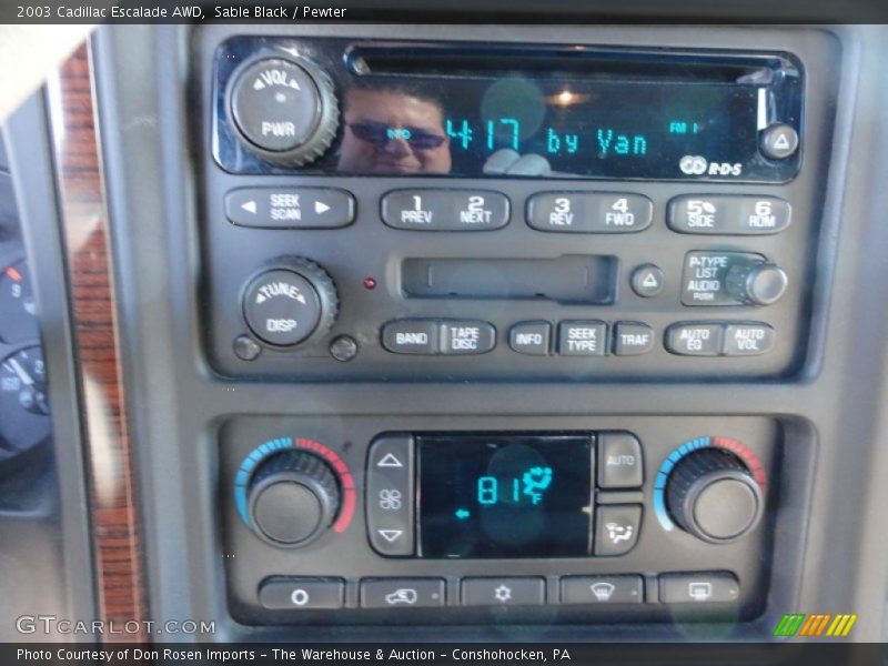 Sable Black / Pewter 2003 Cadillac Escalade AWD