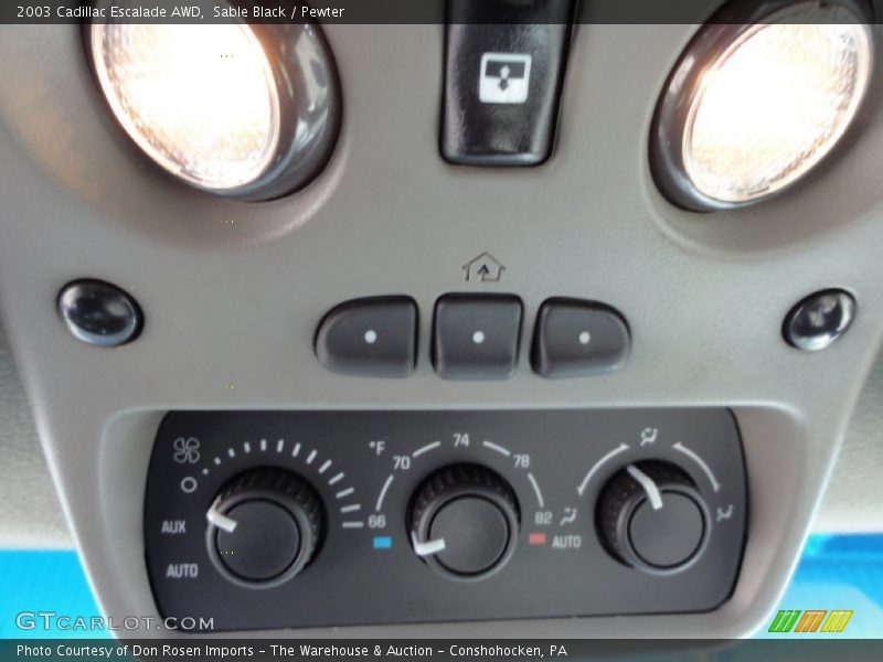 Sable Black / Pewter 2003 Cadillac Escalade AWD