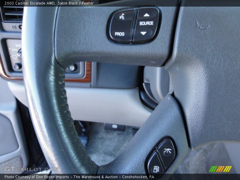 Sable Black / Pewter 2003 Cadillac Escalade AWD
