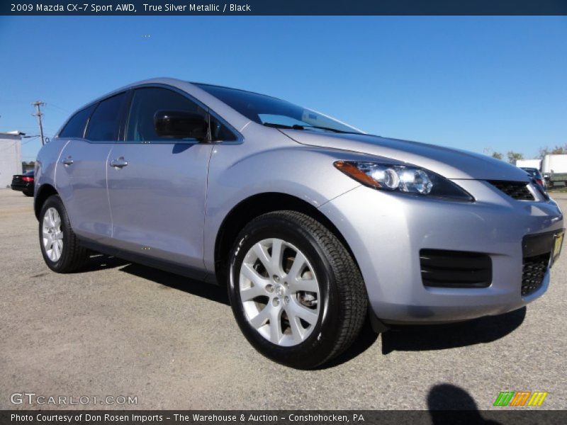 True Silver Metallic / Black 2009 Mazda CX-7 Sport AWD