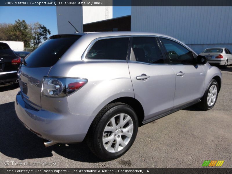 True Silver Metallic / Black 2009 Mazda CX-7 Sport AWD