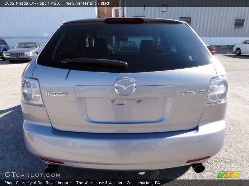 True Silver Metallic / Black 2009 Mazda CX-7 Sport AWD