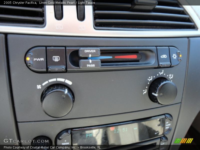 Controls of 2005 Pacifica 