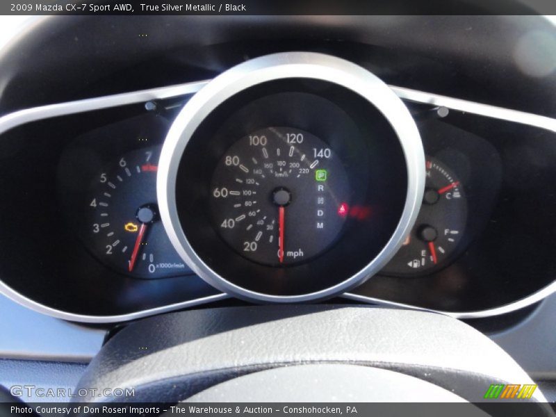 True Silver Metallic / Black 2009 Mazda CX-7 Sport AWD
