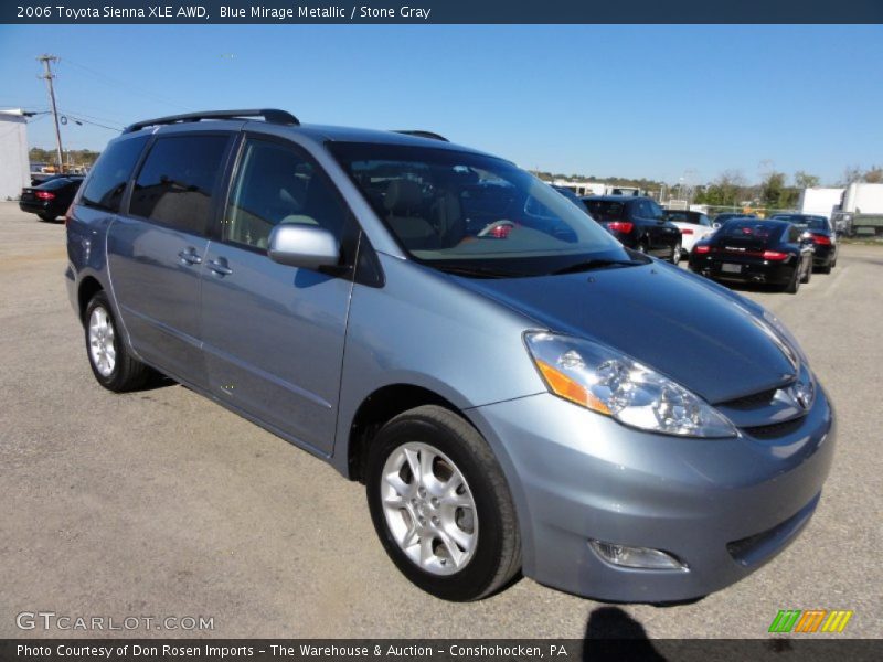 Blue Mirage Metallic / Stone Gray 2006 Toyota Sienna XLE AWD