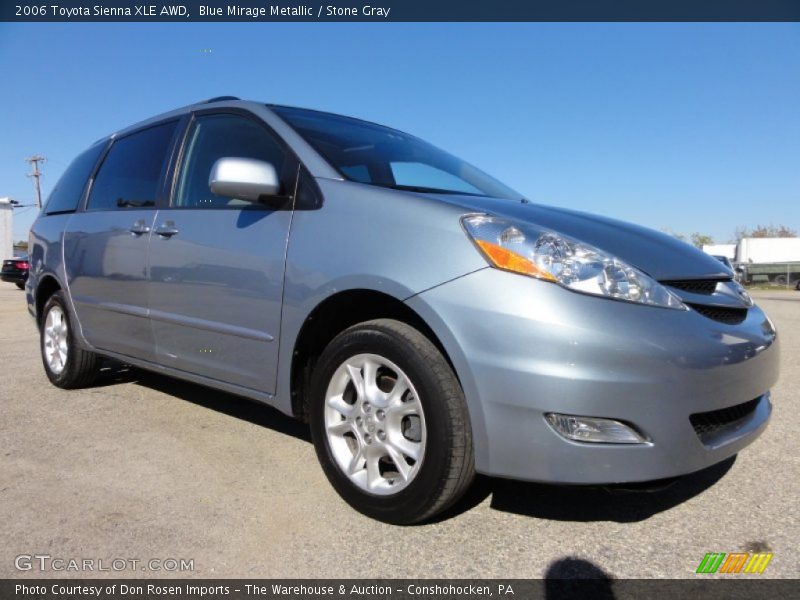 Blue Mirage Metallic / Stone Gray 2006 Toyota Sienna XLE AWD