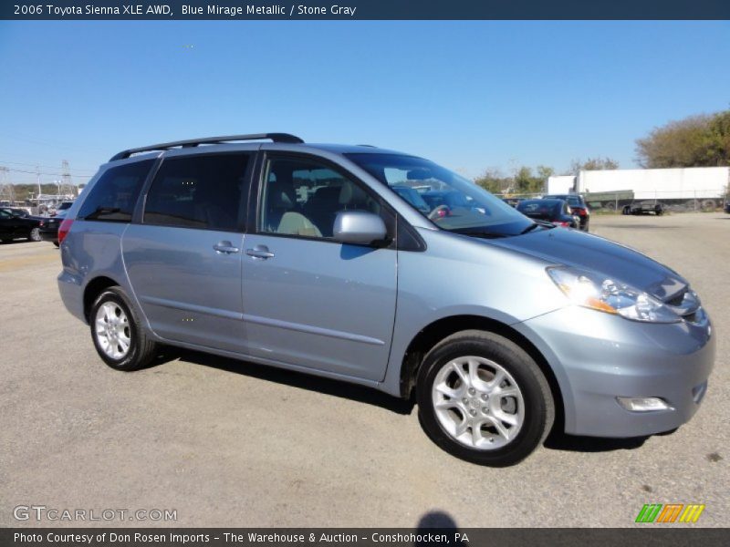 Blue Mirage Metallic / Stone Gray 2006 Toyota Sienna XLE AWD