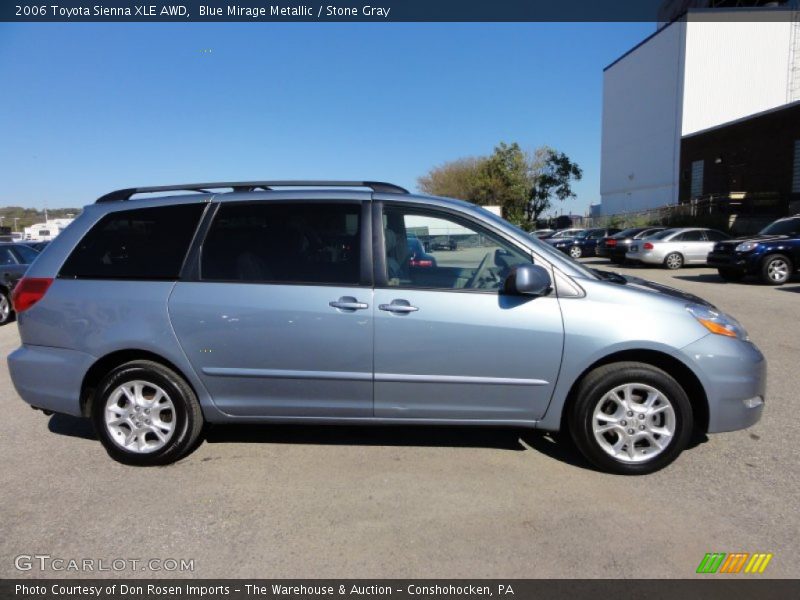 Blue Mirage Metallic / Stone Gray 2006 Toyota Sienna XLE AWD