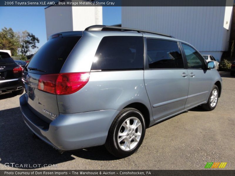 Blue Mirage Metallic / Stone Gray 2006 Toyota Sienna XLE AWD