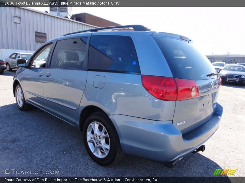 Blue Mirage Metallic / Stone Gray 2006 Toyota Sienna XLE AWD