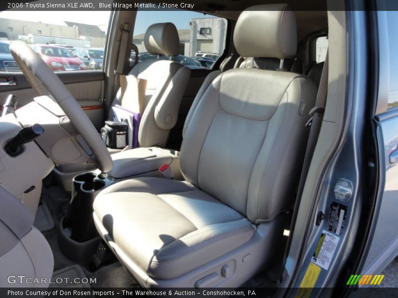 Blue Mirage Metallic / Stone Gray 2006 Toyota Sienna XLE AWD